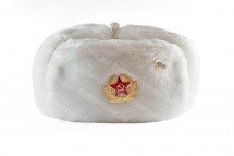 Шапка ушанка белая оптом