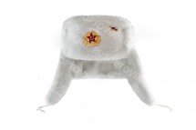 Шапка ушанка белая оптом