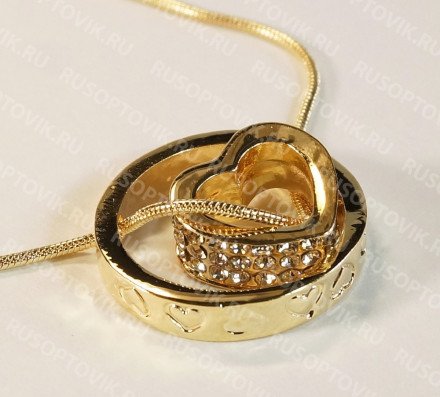 Кулон "Сердце в кольце" оптом 
