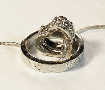 Кулон "Сердце в кольце" оптом