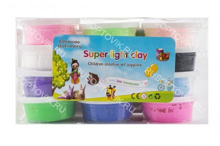 Масса для лепки Super Light Clay оптом 