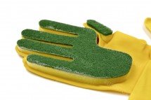 Перчатки с губкой для мытья посуды оптом