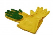 Перчатки с губкой для мытья посуды оптом