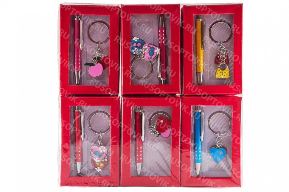 Подарочный набор: ручка с брелком оптом Подарочный набор: ручка с брелком оптом