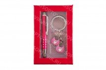 Подарочный набор: ручка с брелком оптом