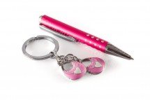 Подарочный набор: ручка с брелком оптом