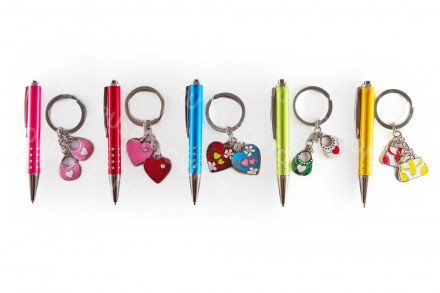 Подарочный набор: ручка с брелком оптом 