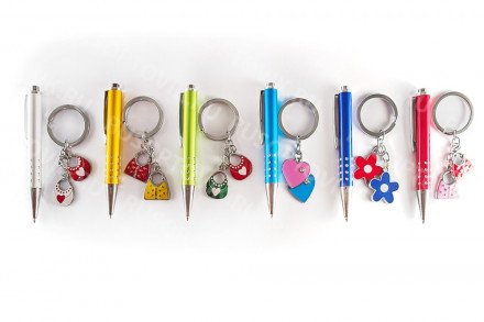 Подарочный набор: ручка с брелком оптом 