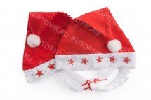 Новогодняя шапка со звездами оптом