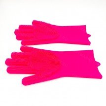 Чудо силиконовые перчатки-щетки для мытья Magic Brush оптом