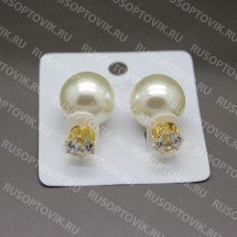 Серьги в стиле Dior со стразами оптом