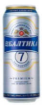 Пиво светлое Балтика 7 в банке 5,4% 0.5л оптом
