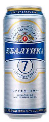 Пиво светлое Балтика 7 в банке 5,4% 0.5л оптом 