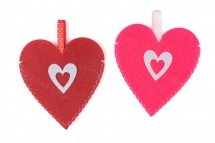 Подарочная упаковка Сердце 13x12 оптом