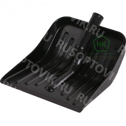 Лопата снеговая малая &quot;Комбат&quot; с кромкой (430*370мм.), цветная, без черенка оптом 