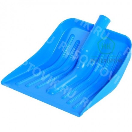 Лопата снеговая малая &quot;Комбат&quot; с кромкой (430*370мм.), цветная, без черенка оптом 