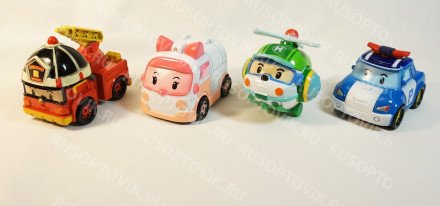 Металлические машинки Robocar Poli (6 см) оптом 