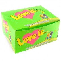 Блок жвачек Love is — &quot;Яблоко-Лимон&quot; (блок 100 шт) оптом