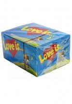Блок жвачек Love is — &quot;Банан-Клубника&quot; оптом