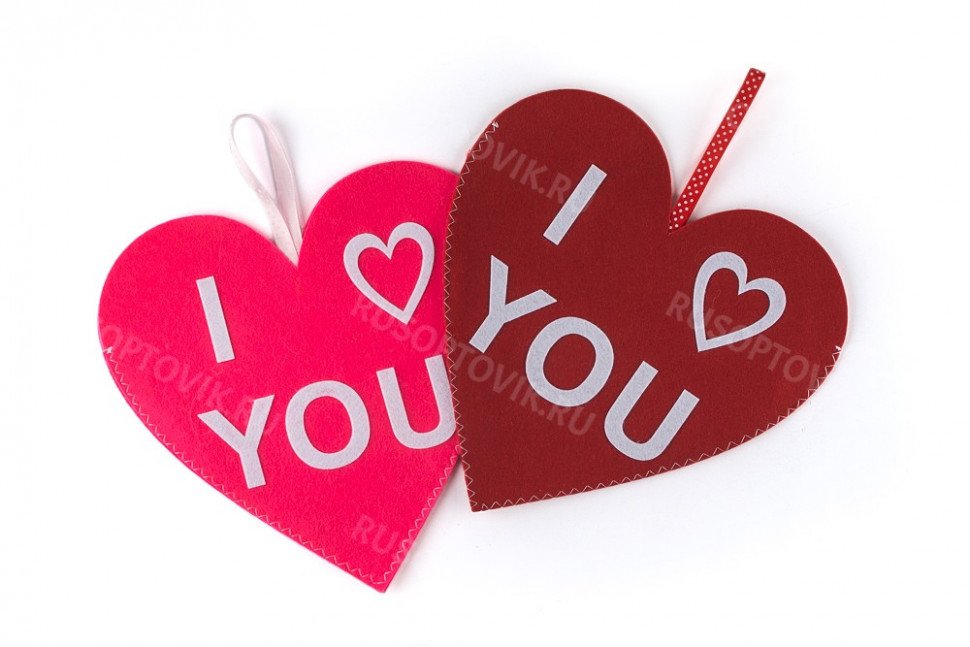 Подарочная упаковка Сердце 25x25 оптом 