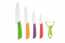 Набор керамических ножей с подставкой (цветные) оптом