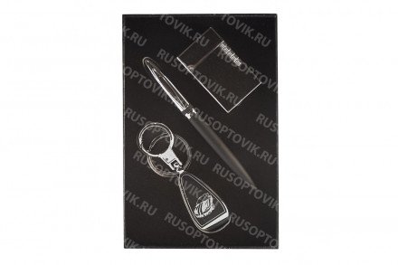 Подарочный набор: зажигалка, ручка, брелок оптом 