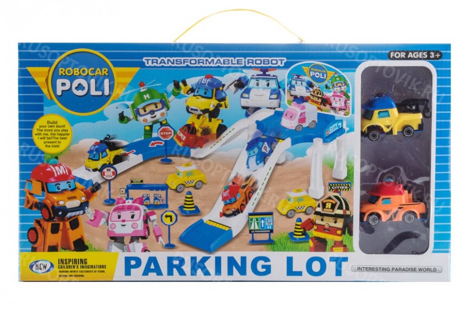 Игровой набор Robocar Poli Парковка оптом 