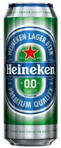 Пиво светлое Heineken безалкогольное в банке 0.5л оптом 