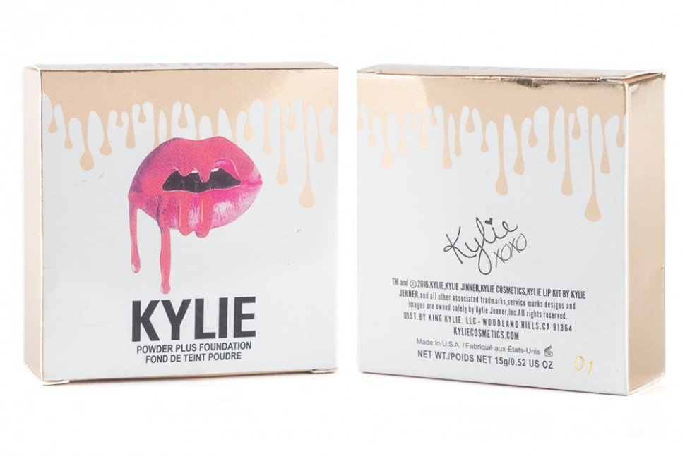 Пудра Kylie с зеркалом и спонжем оптом Пудра Kylie с зеркалом и спонжем оптом
