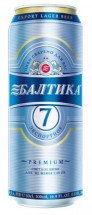 Пиво светлое Балтика 7 в банке 1л оптом