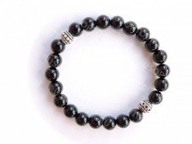 Браслет из чёрного агата оптом