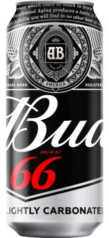 Пиво светлое Bud 66 в банке 5% 0.5л оптом 