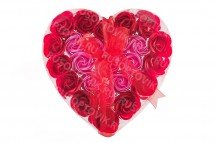 Мыло сердце с розами оптом