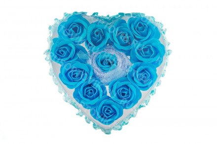 Мыло сердце с розами оптом 