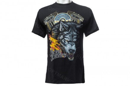 Футболка Волк «The strong survive» оптом 