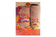 Подарочный комплект полотенец "23 февраля" Royal Gift оптом
