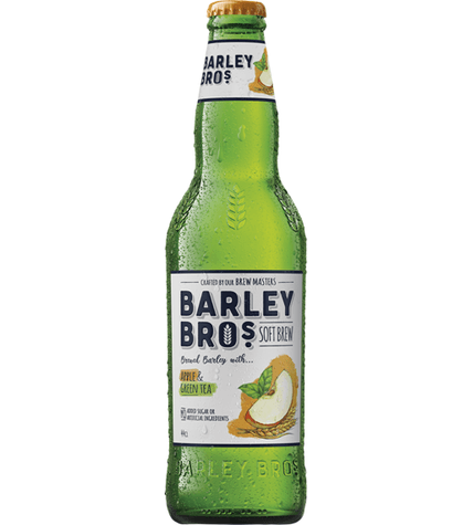 Газированный напиток Barley Bros яблоко и зеленый чай 0,44 л оптом Газированный напиток Barley Bros яблоко и зеленый чай 0,44 л оптом