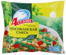 Смесь овощная 4 Сезона Мексиканская быстрозамороженная 400 г