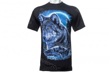 Футболка волк луна оптом 
