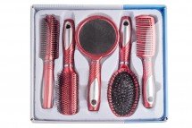 Набор расчёсок красный оптом