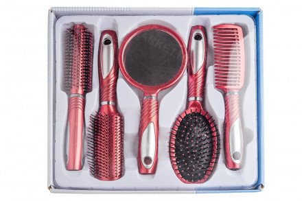 Набор расчёсок красный оптом 