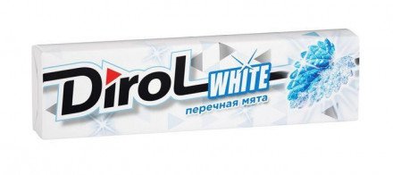 Жевательная резинка Dirol White Перечная мята оптом 