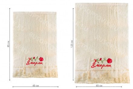 Подарочный комплект полотенец &quot;Романтик&quot; оптом 