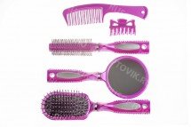 Набор расчёсок розовый оптом