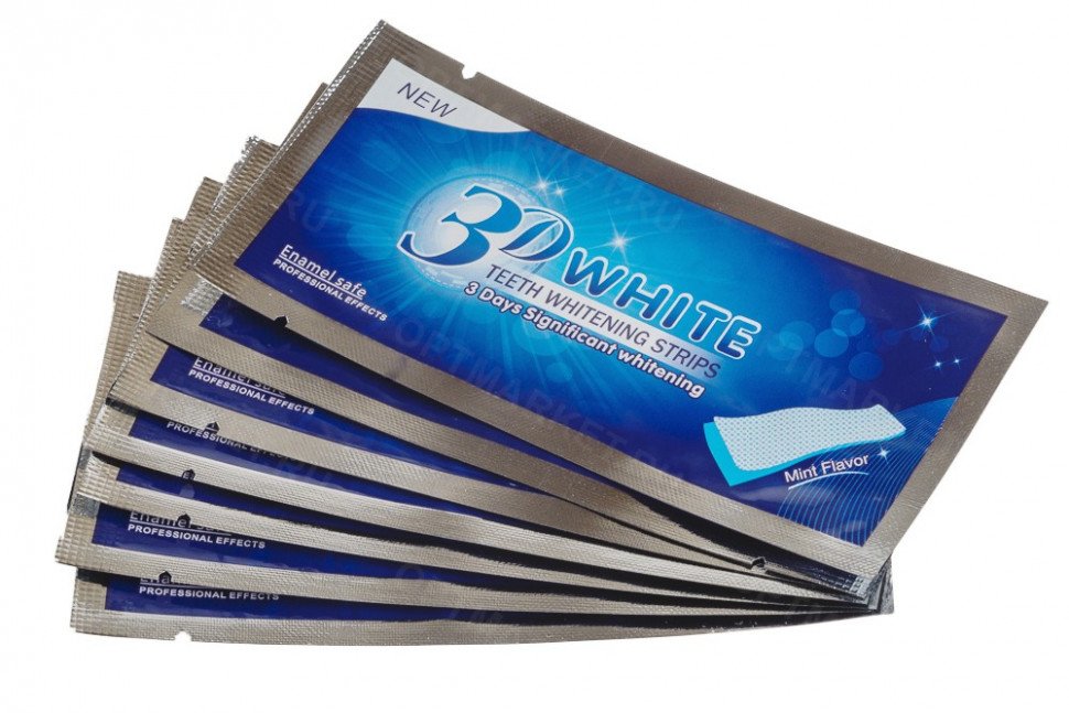 Отбеливающие полоски для зубов 3D White Teeth Whitening Stripes оптом Отбеливающие полоски для зубов 3D White Teeth Whitening Stripes оптом