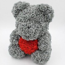 Мишка из роз 38 см оптом