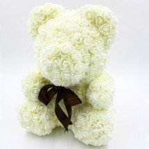 Мишка из роз 38 см оптом