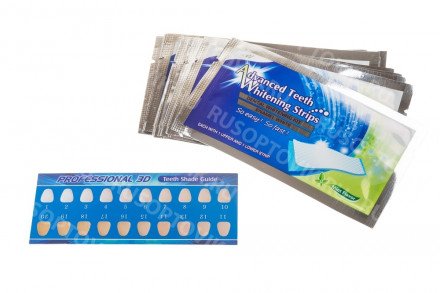 Отбеливающие полоски для зубов Advanced Teeth Whitening Strips оптом 