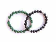 Два браслета из натурального камня (комплект) оптом