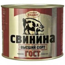 Свинина тушеная Семейный Бюджет 500г оптом